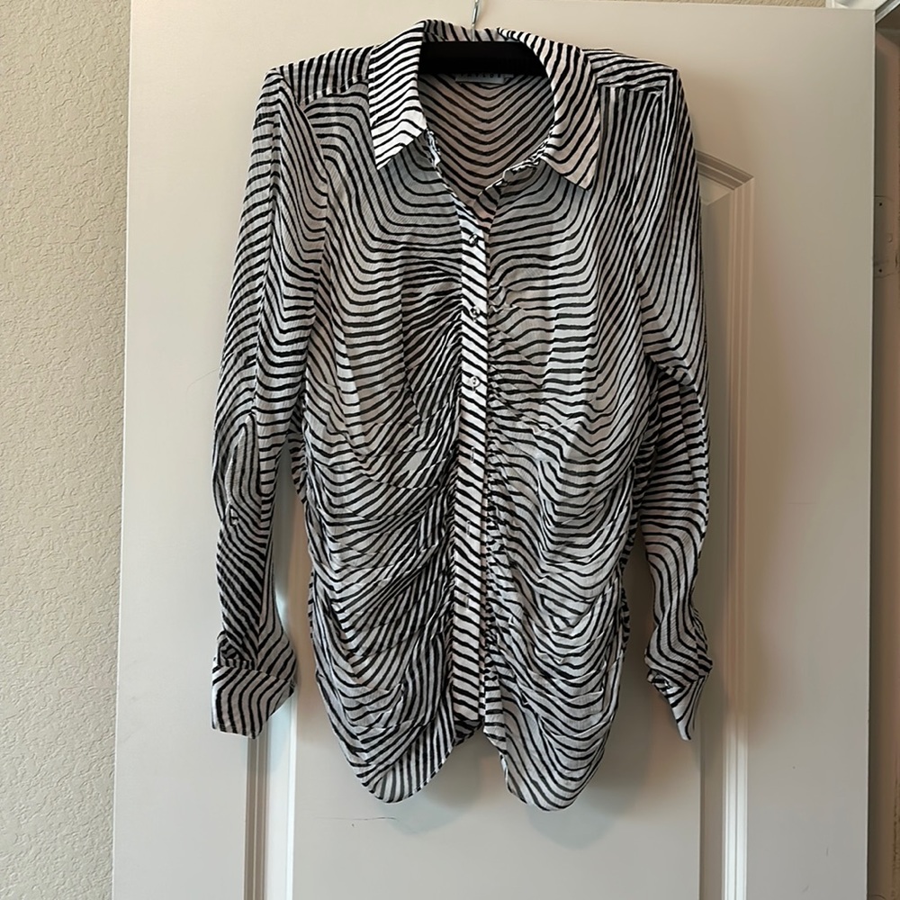 Brand new - Never Worn Tanya Taylor Zebra Blouse